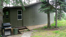 cabins, lodge and bunkhouse for working men