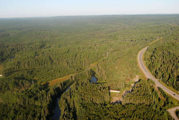 oskondaga river outfitters aerial view